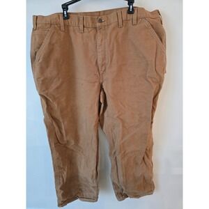 Carhartt B11 BRN 44x30 Mens Brown Cotton Dungaree Fit‎ Work Pants